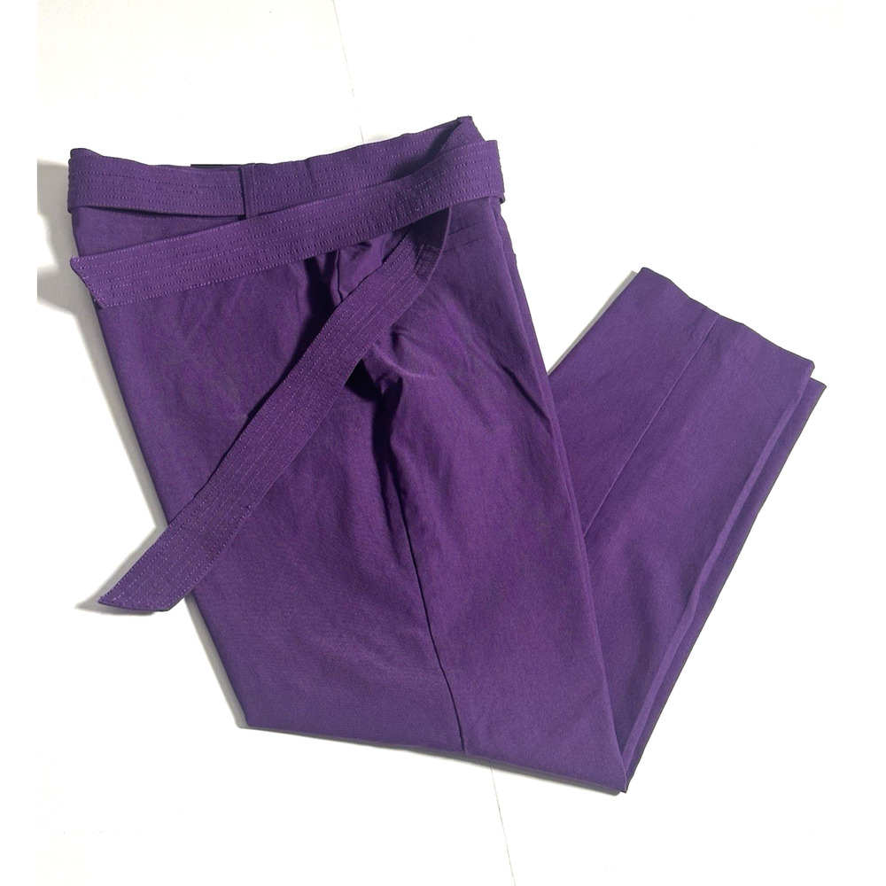 Jules &‎ Leopold Women’s Size L Purple Pull-On Slim Leg Ankle Pants NWT